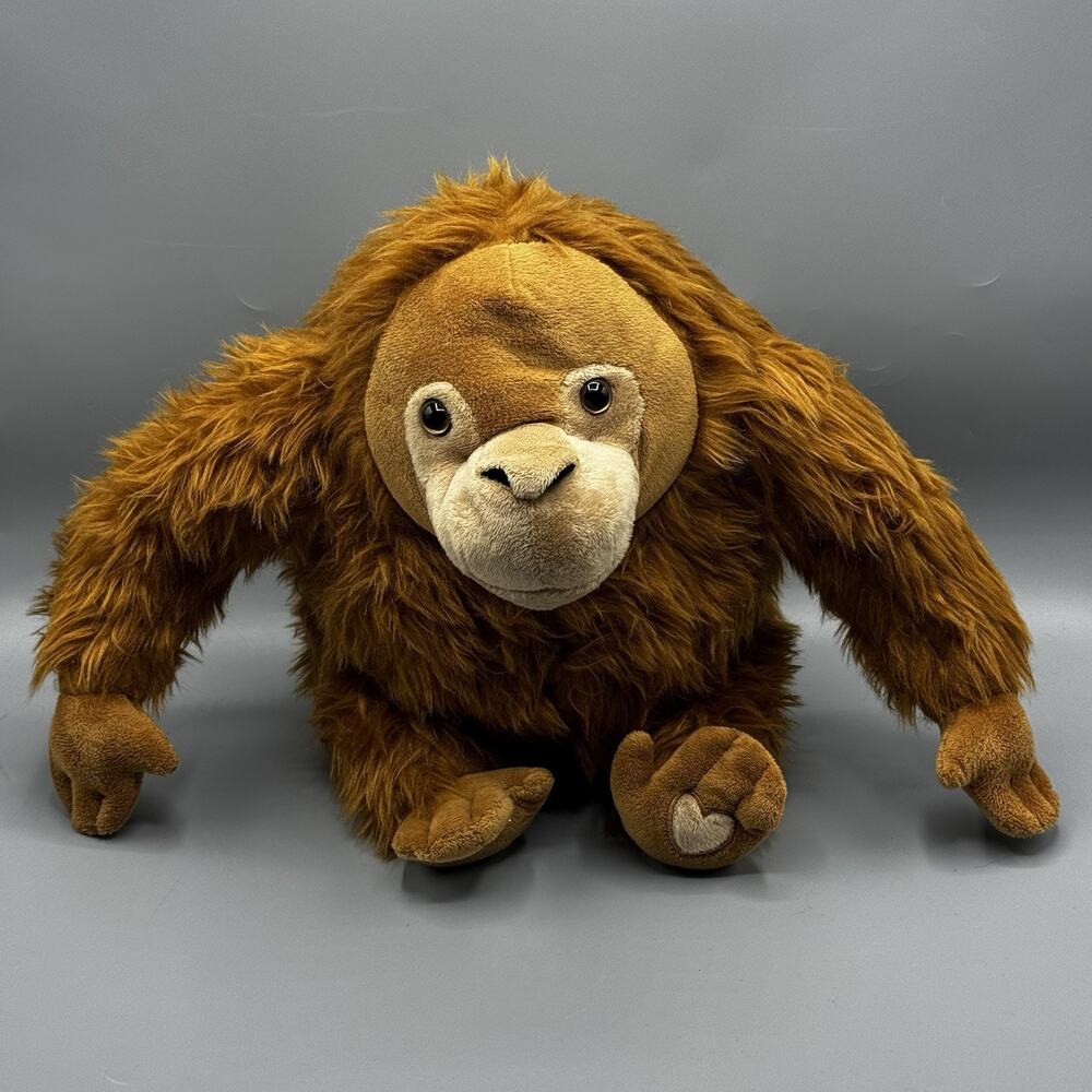 Walmart Way To Celebrate Orangutan 12" Plush Animal Ape Stuffed Toy